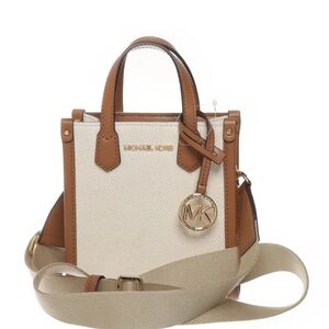 Michael Kors Brown and Cream Mini Bag